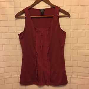 Ann Taylor Burgundy Tank Top Size M